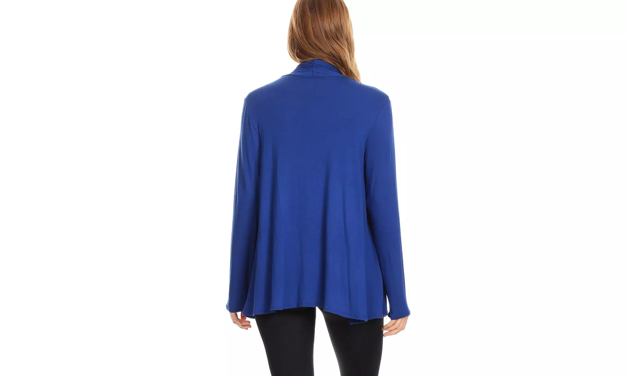Solid Lightweight Soft Long Sleeves Open Front Cardigan