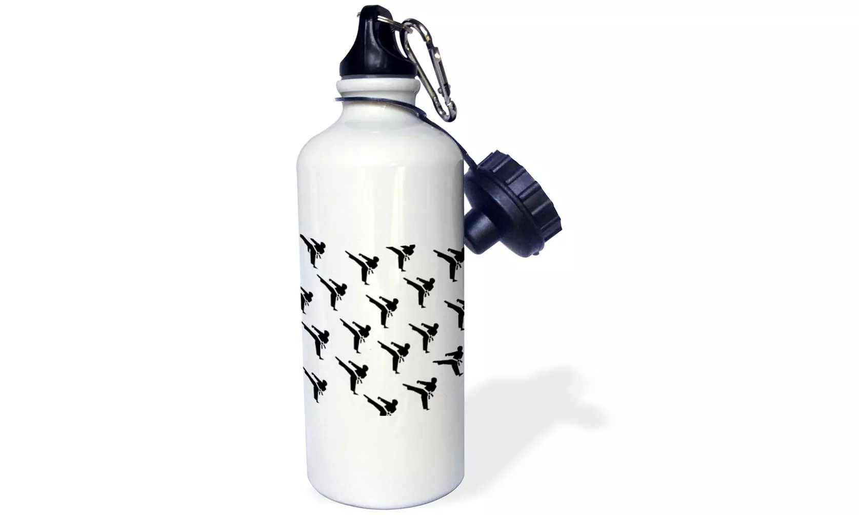  Water Bottle Print of Cartoon Karate Repeat Toss  - Primary Image