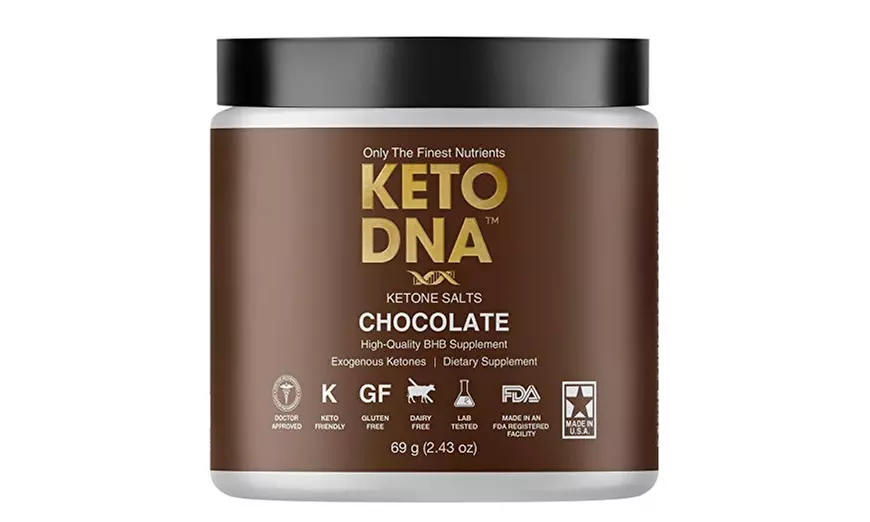 Keto DNA Chocolate Exogenous  5 Serving BHB Salts   Beta Hydroxybutyrate  69g - Primary Image