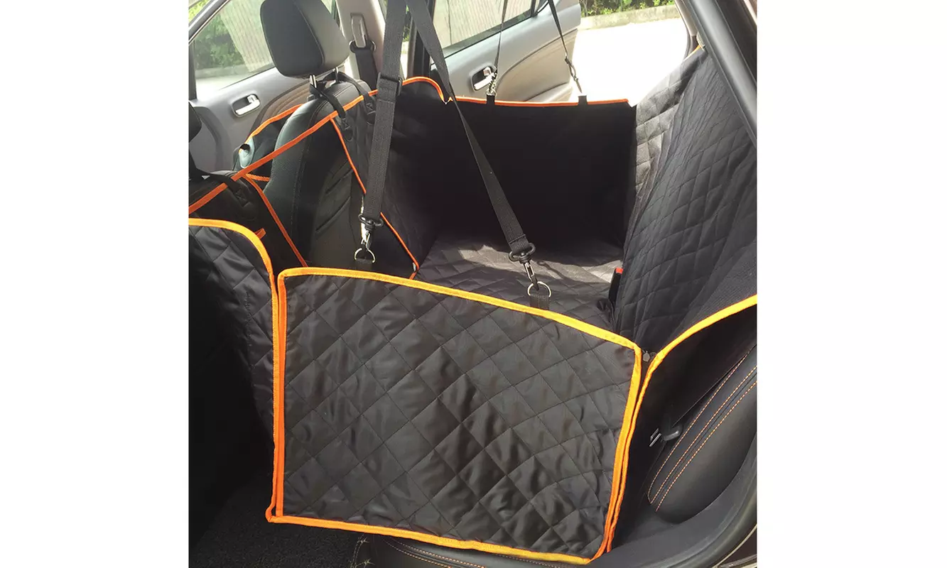 Dog Car Seat Covers with Mesh Visual Window  - Primary Image