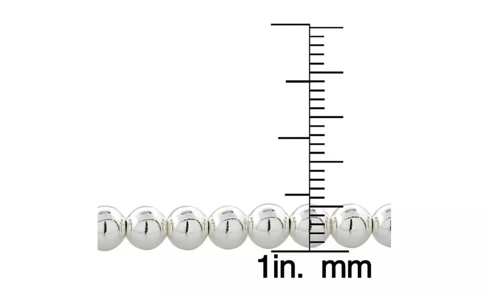 Sterling Silver Bead Adjustable Bracelet - Second Medium