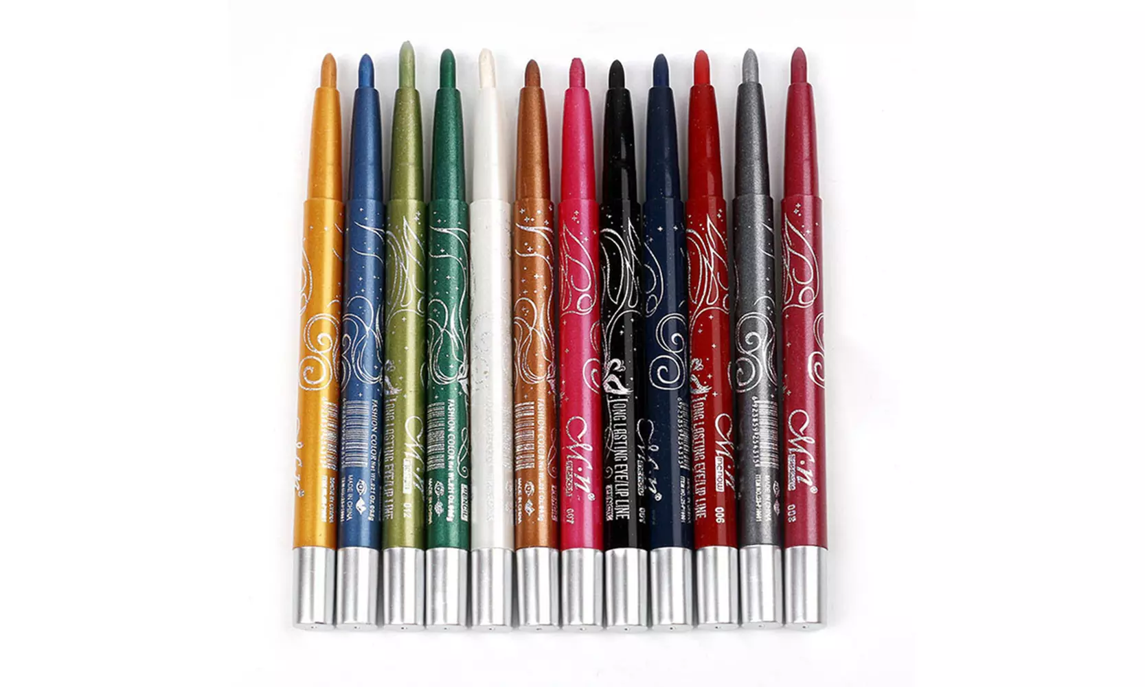 MeNow Long Lasting Eye Lip Liner Pencil Pen Fashion 12Colors Eyeliner - Second Medium