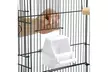 59.3''H Large Cockatiel Parakeet Finch Canary Cage Bird Cage With Stand, Black - Second Medium