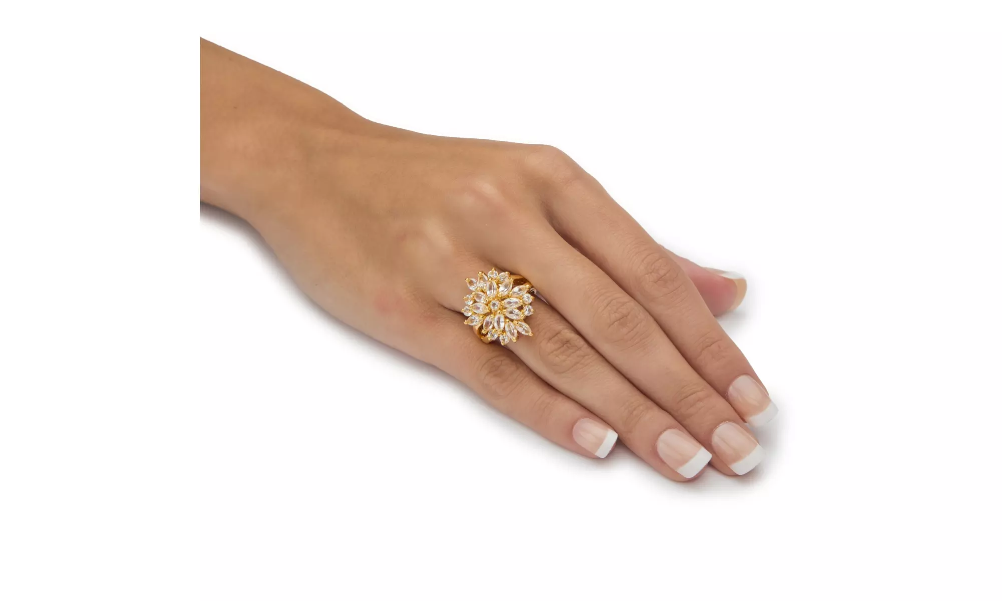 Marquise-Cut Crystal 18k Gold-Plated Ring MADE WITH SWAROVSKI ELEMENTS - Second Medium