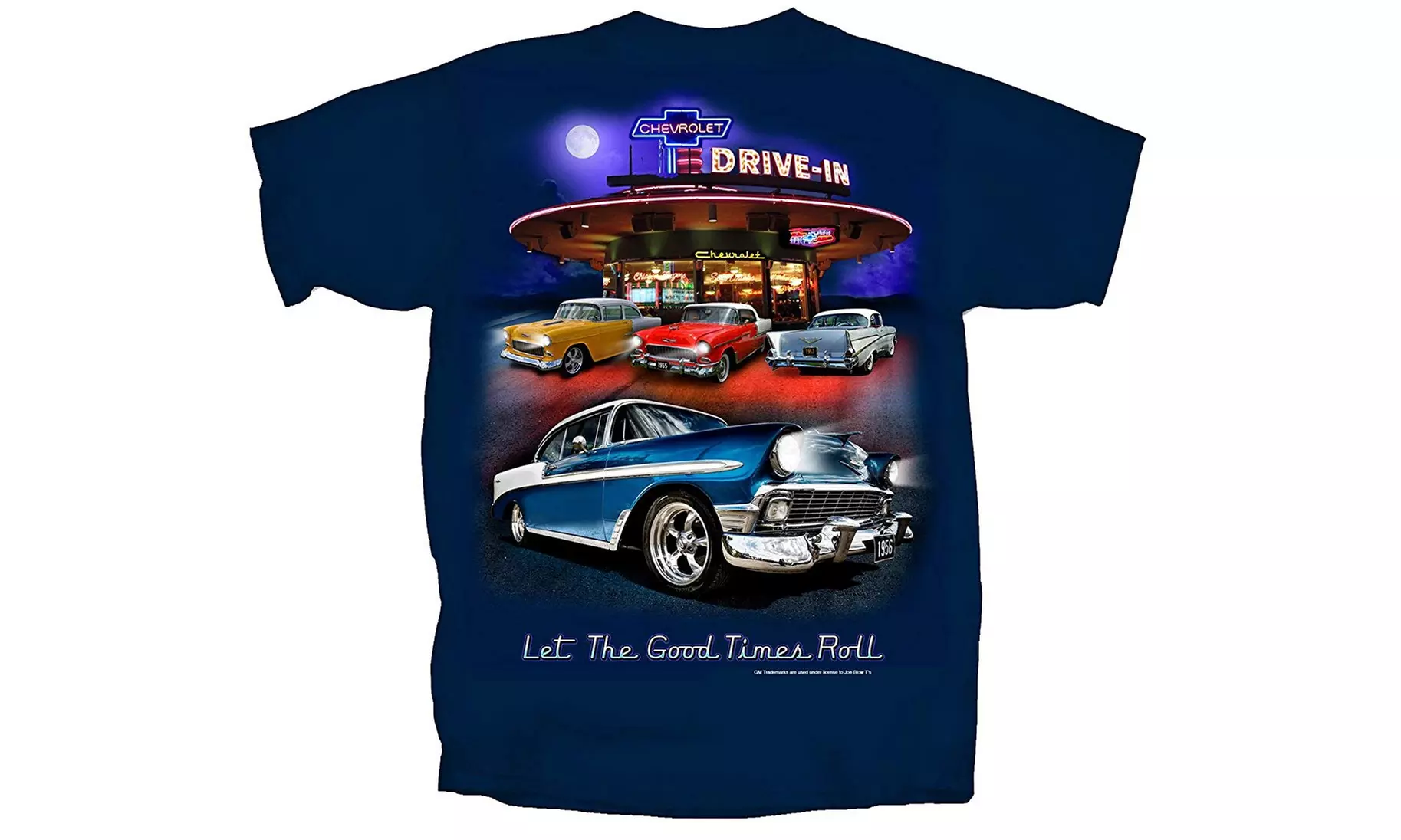 Joe Blow Men's Chevy Bel Air Tri-Five Retro Drive-in T-Shirt - Primary Image