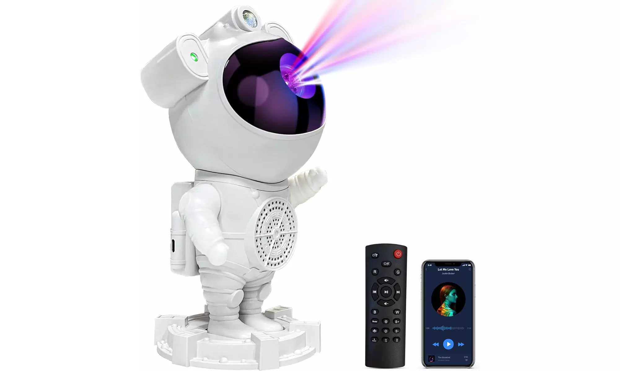Astronaut Galaxy Star Projector LED Night Light with Bluetooth Speaker - Second Medium