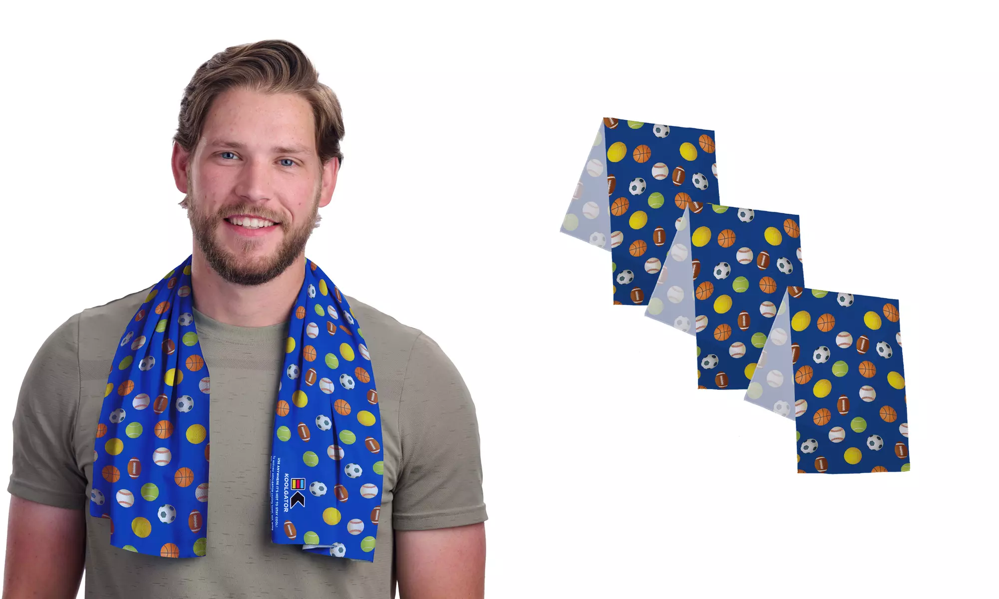 KOOLGATOR Dual Purpose SPF 30 Cooling Towel