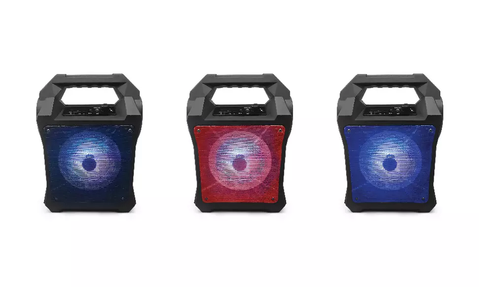 Fisher Portable Wireless Speaker w/ Microphone Input, Bluetooth, Colorful Light - Primary Image