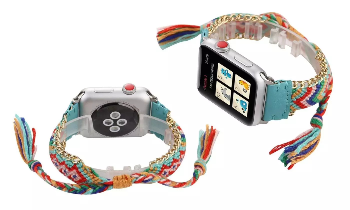 Braided Pattern Styled Watch Band for Apple Watch - 6 Styles