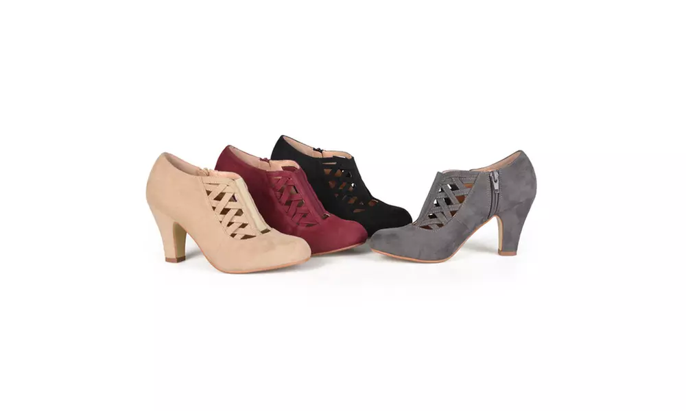 Journee Collection Womens Wide Width Round Toe High Heel Bootie - Primary Image