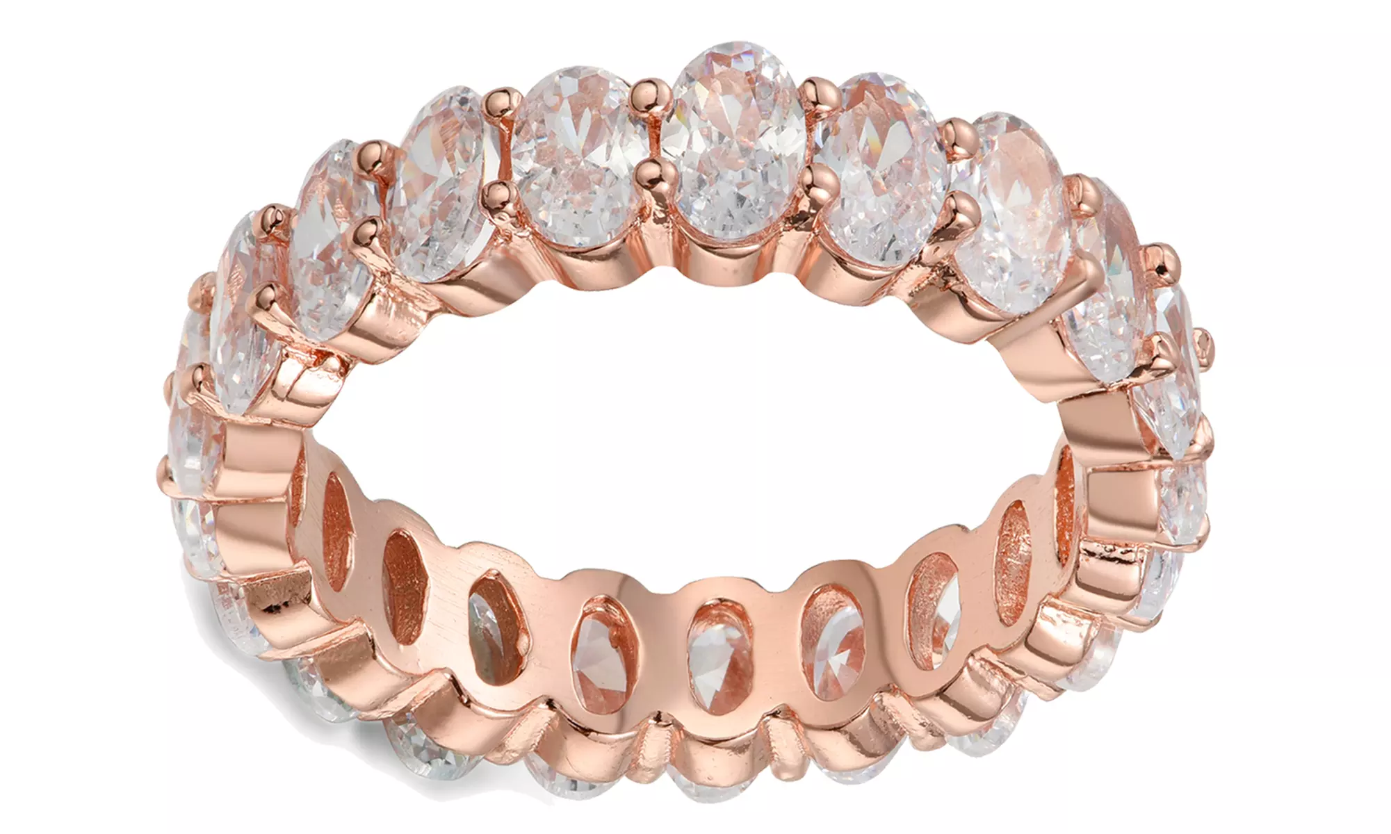 6.00 CTTW Cubic Zirconia Stones Oval Eternity Band - Primary Image