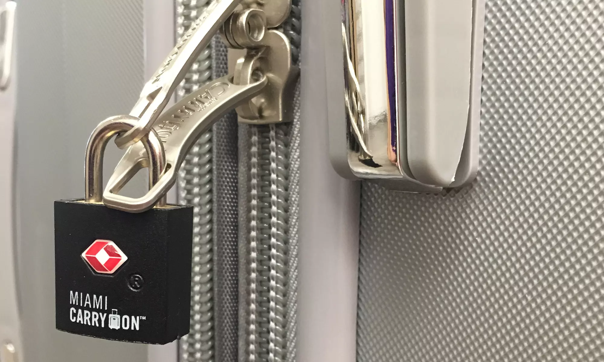 Miami CarryOn TSA Approved Padlock Pair - Keyed Luggage Lock - Keyed Different