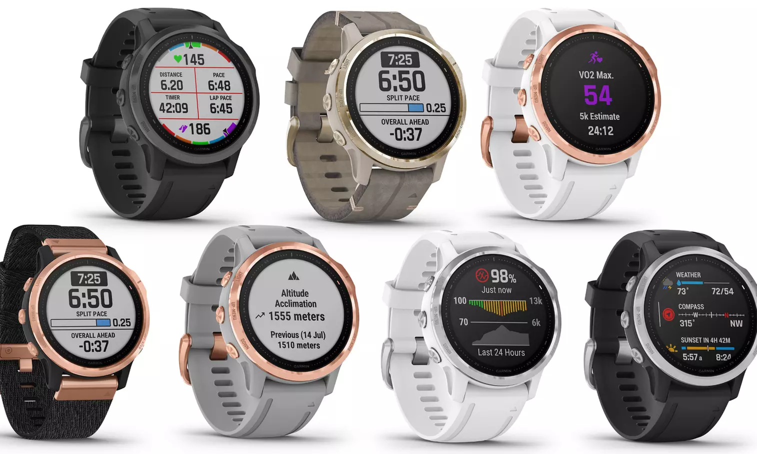 Garmin Fenix 6S Pro and Fenix 6S Sapphire GPS Multi Sport - Primary Image