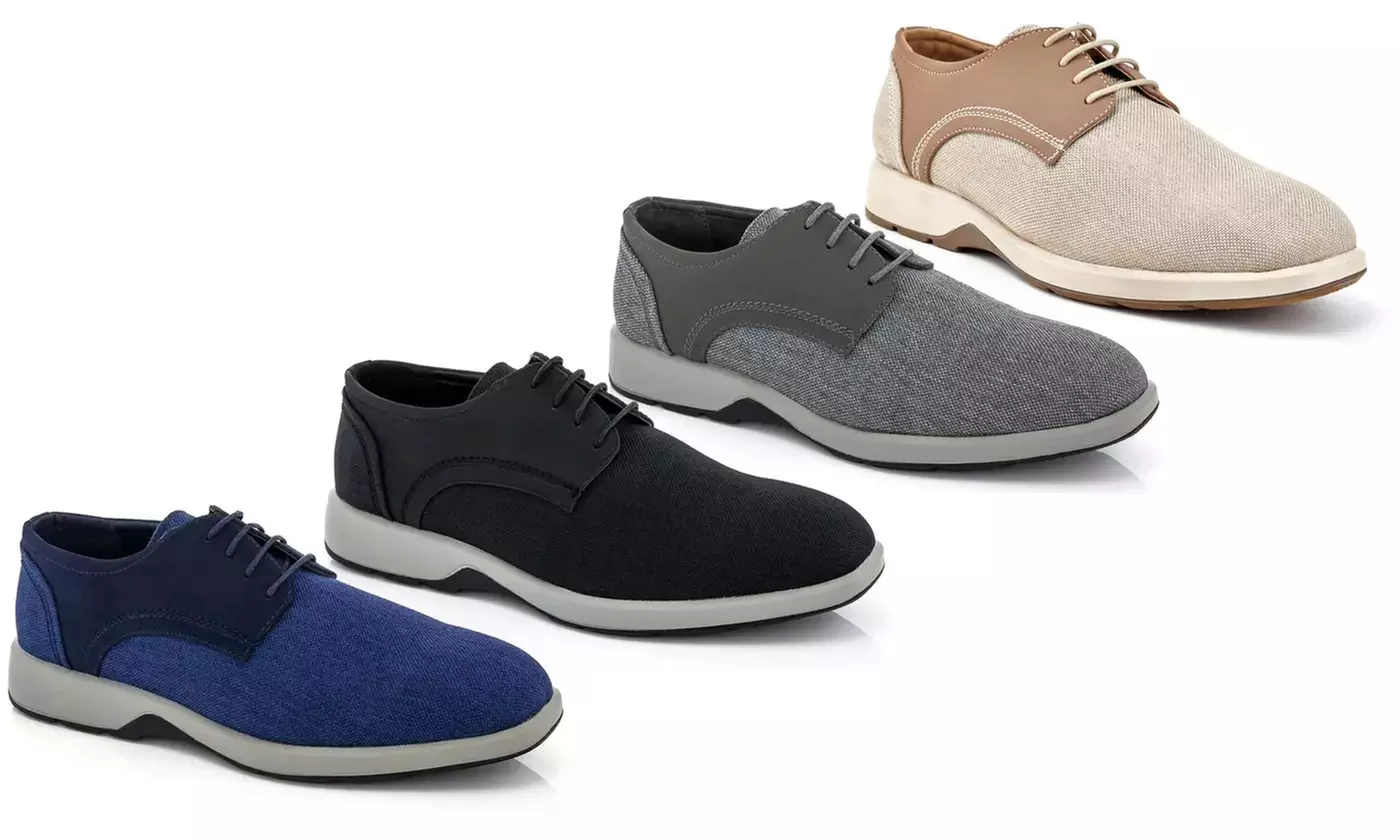 Franco Vanucci Men's Canvas Oxford Shoes