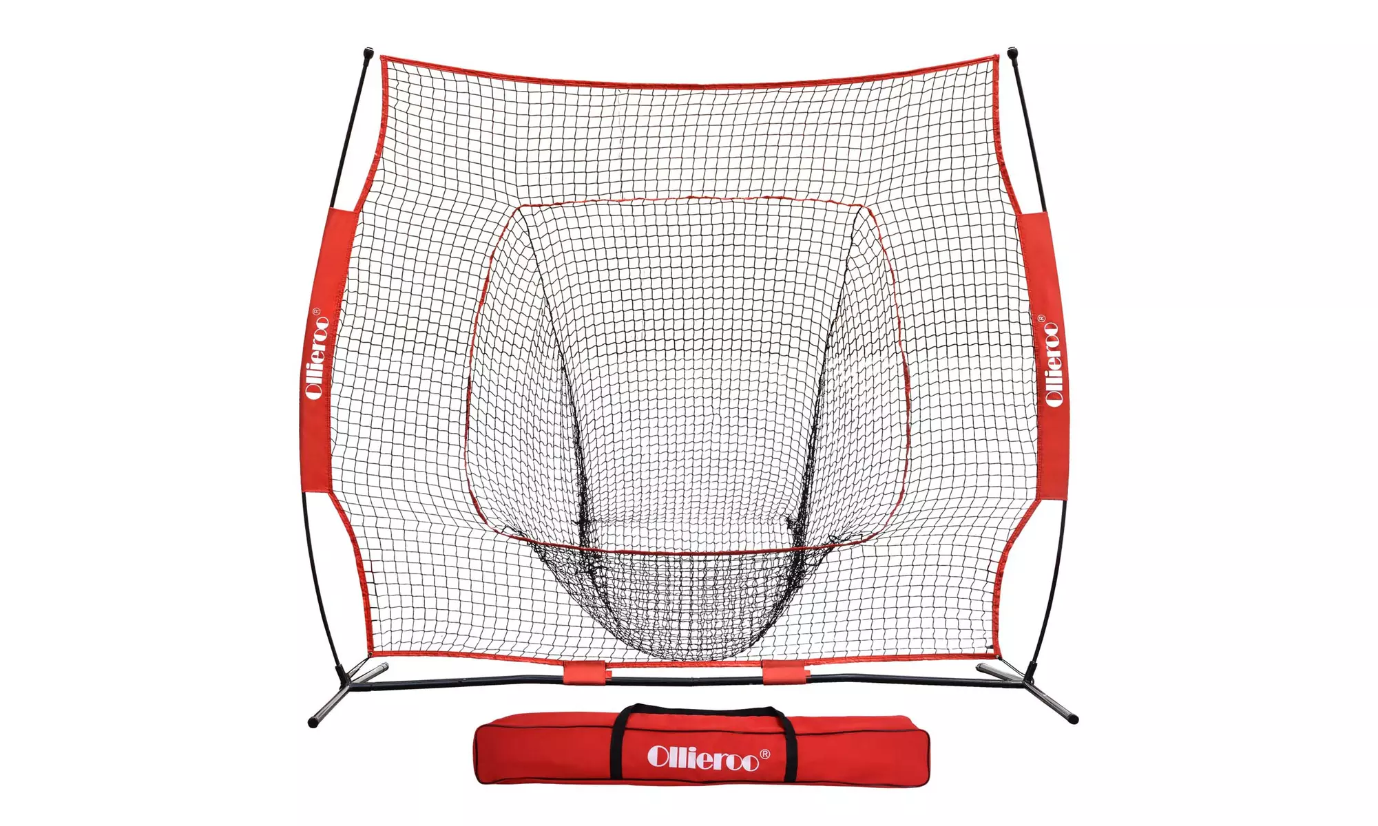 7X7' Baseball Softball Practice Hitting Training Net Bow Frame - Primary Image