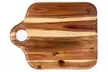 Acacia Wood Cutting Board with Wooden Handle. FDA Approved. 16 x 14 in. - Second Medium