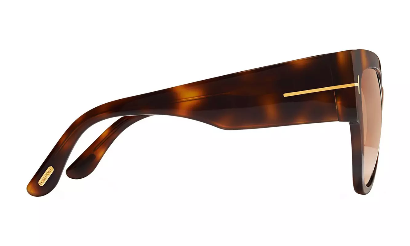 Tom Ford Anoushka Cat Eye Women Sunglasses FT0371-53F Havana / Brown Gradient - Second Medium