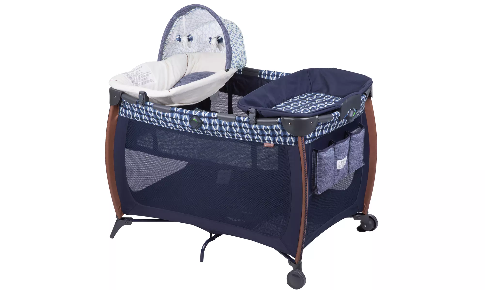 Monbebe Flex Deluxe Portable Playard, Boho - Primary Image