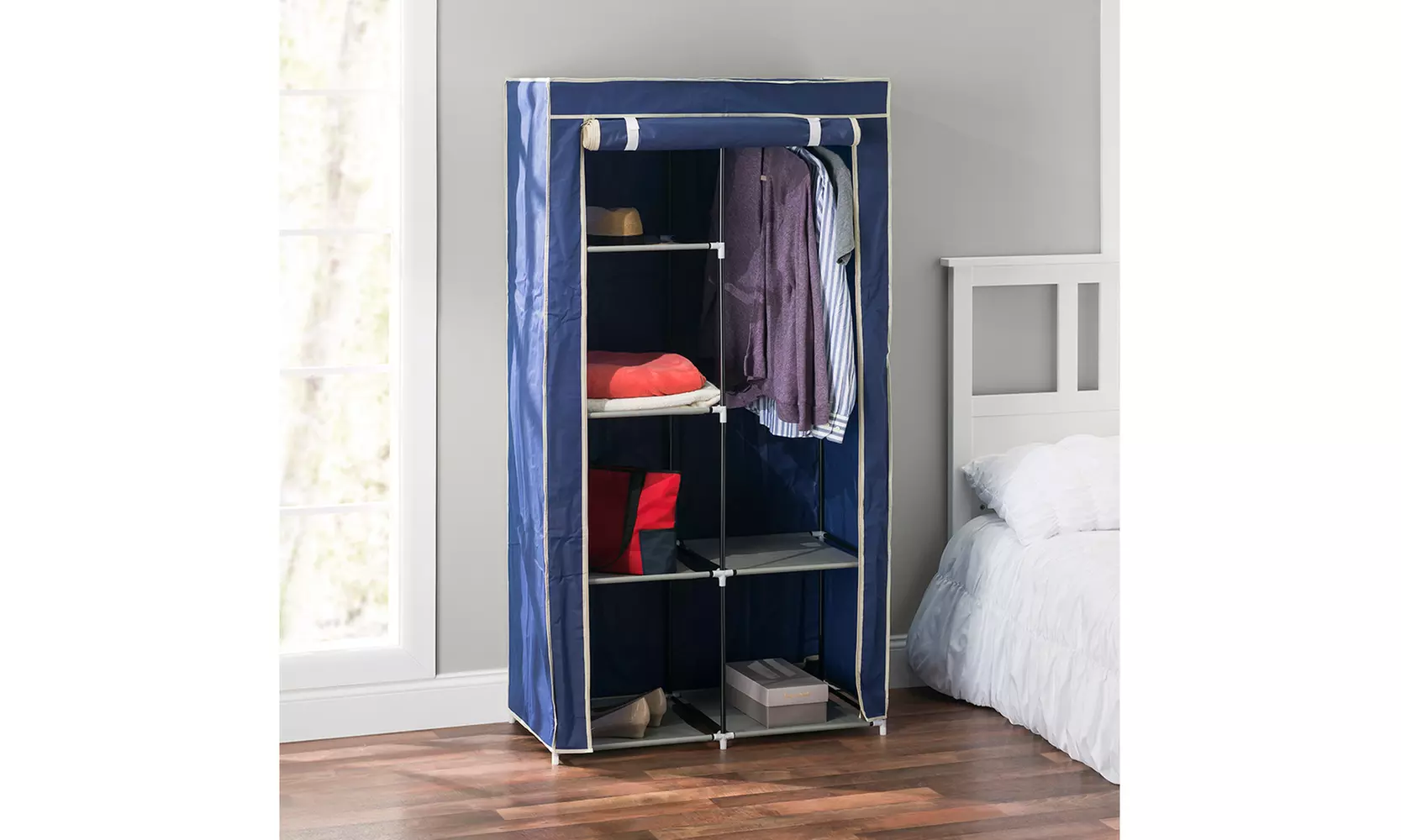 Home Basics  Storage Closet with Shelving - Second Medium