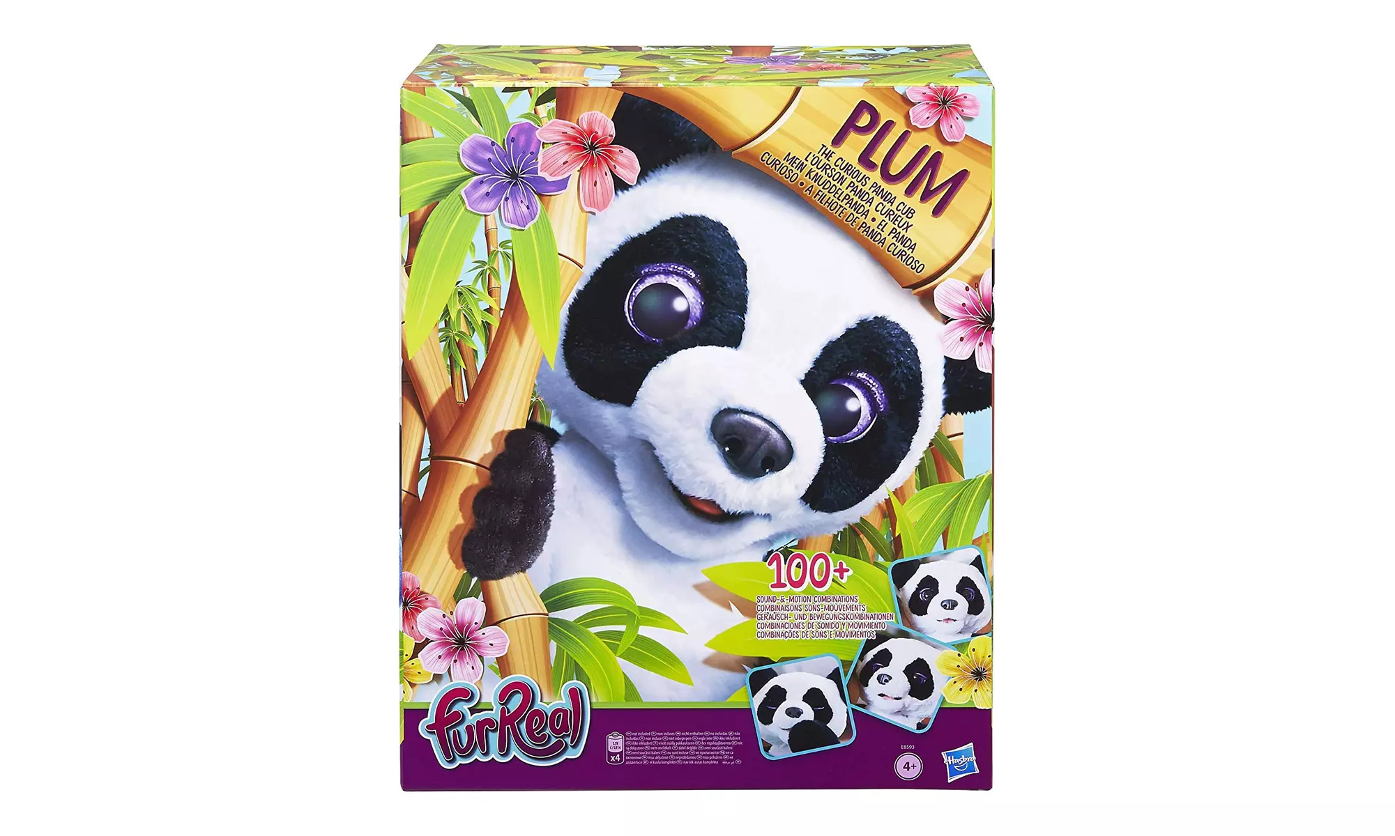 Furreal Plum The Curious Panda Bear Cub Interactive Plush Toy Ages 4 & Up - Primary Image