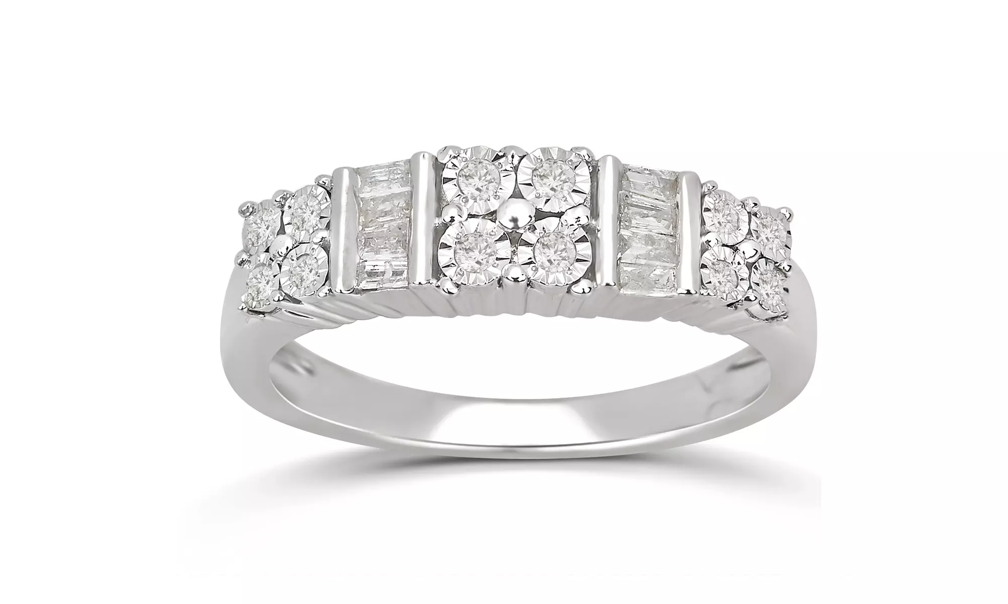 1/4 CTTW Diamond Fashion Band in Sterling Silver By DiamondMuse