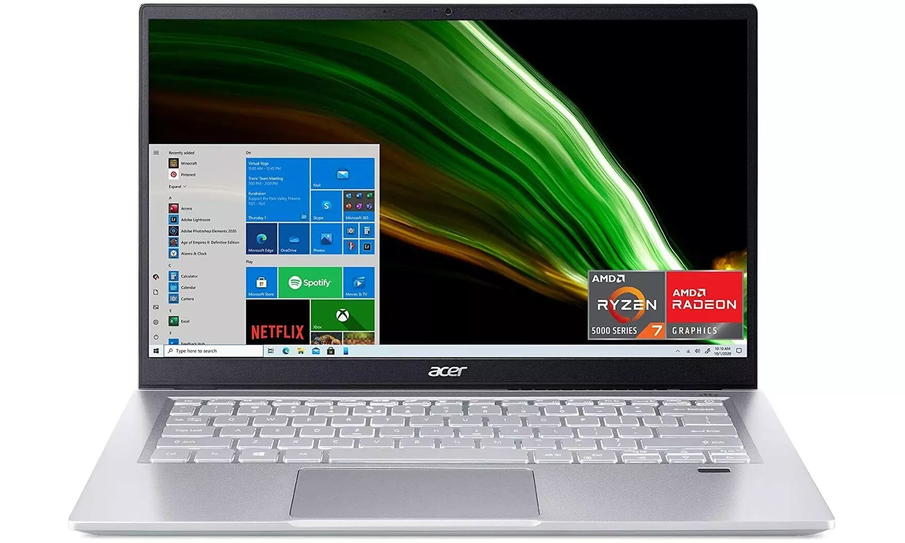 Acer Swift 3 14 inch Full HD, AMD Ryzen 7 5700U, 8GB LPDDR4X, 512GB NVMe SSD - Primary Image