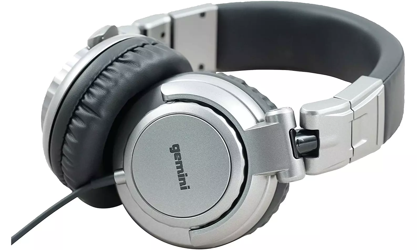 GEmini DJX-500 Professional Over-Ear DJ Headphones Wired Silver - Primary Image