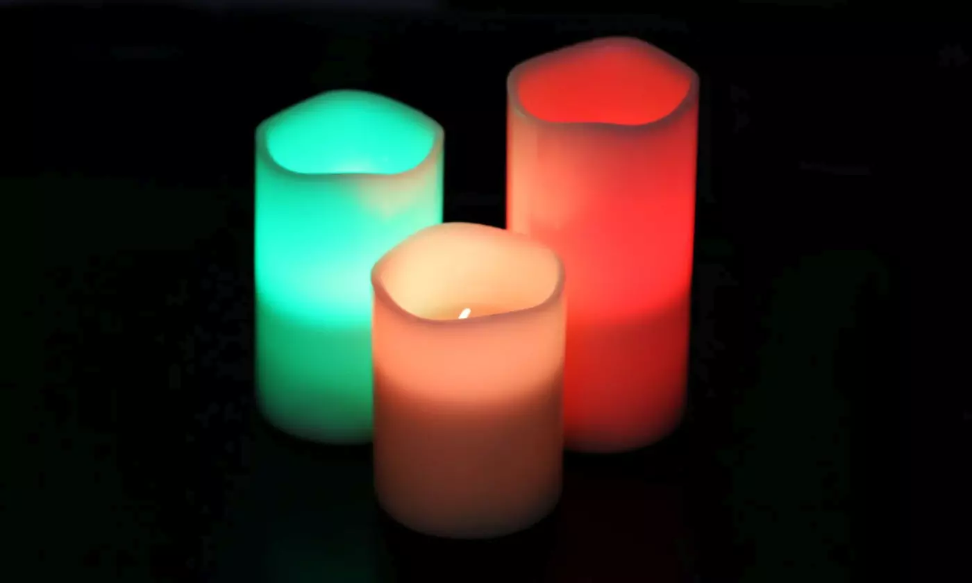iMounTEK Color-Changing LED Flameless Candles with Remote (3- or 6-Pack)