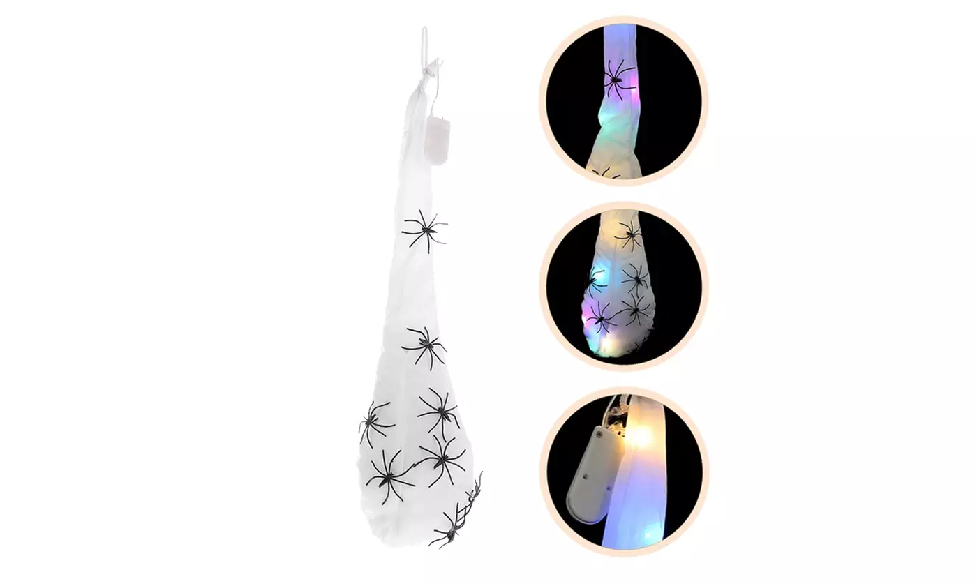 Halloween Light Up Hanging Glowing Ghost Pumpkin Flying Ghost Decoration