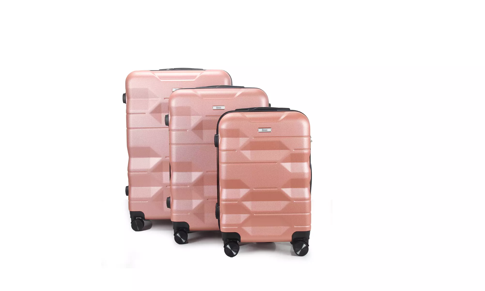 3-Piece Hardside Luggage Set with 360 Dual Spinner Wheels and Combo Lock
