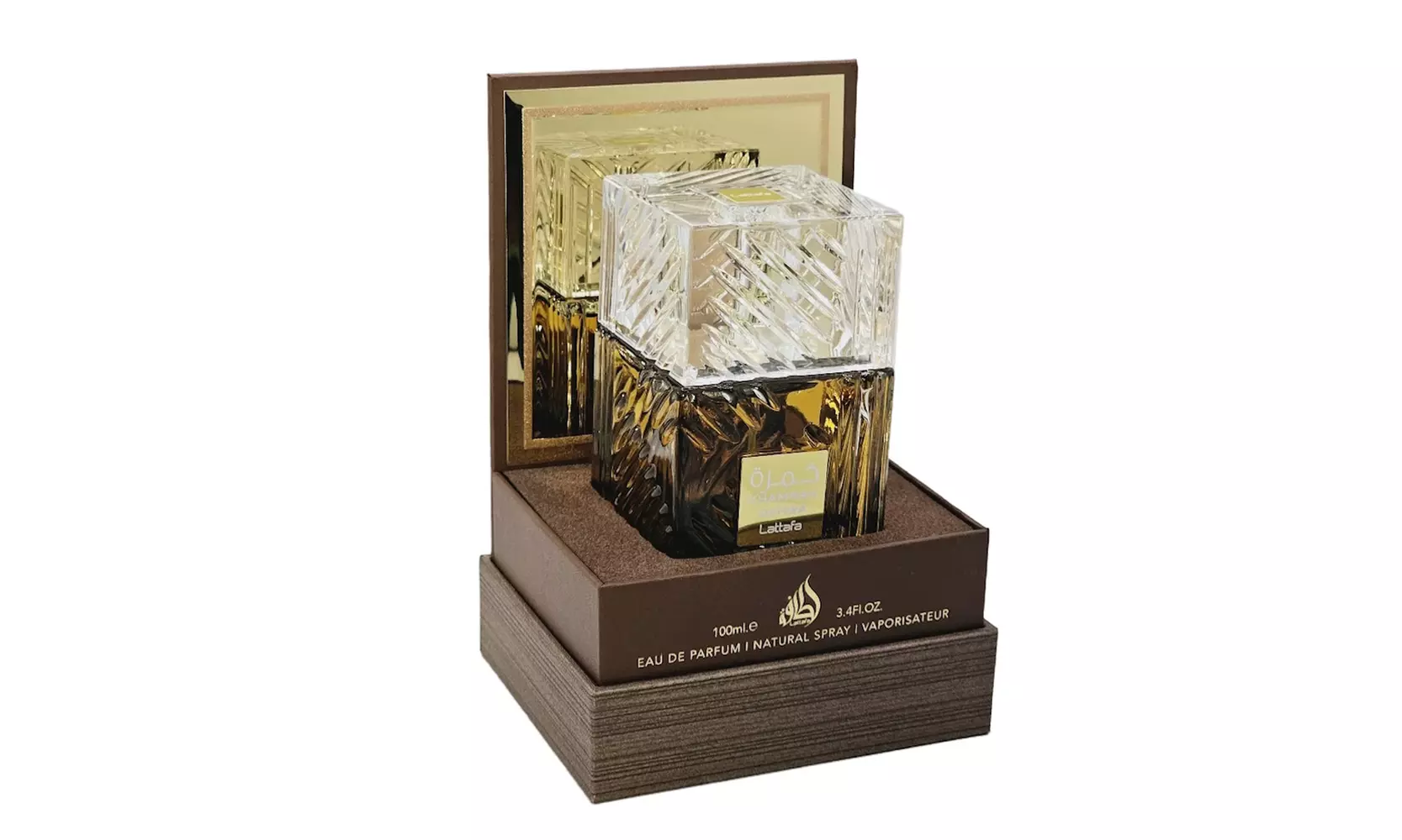 Lattafa Khamrah or Khamrah Qawah Eau de Parfum for Unisex 3.4 Fl. Oz.