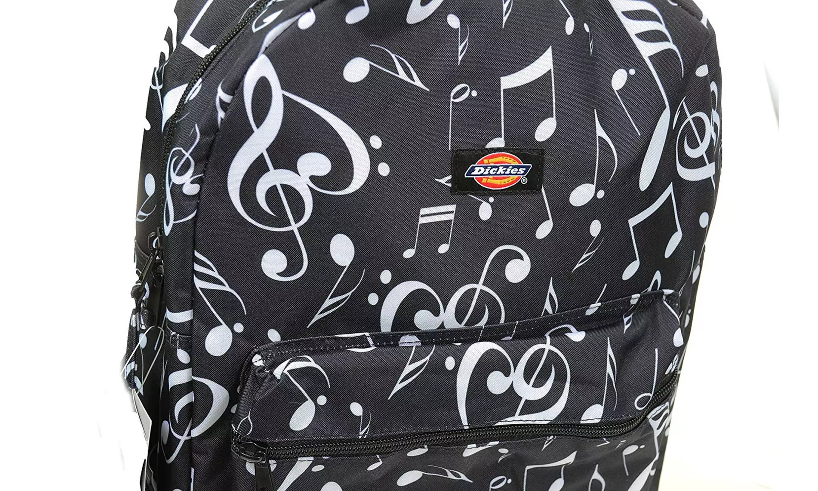 Dickies Black & White Music Notes Canvas School Backpack - Second Medium