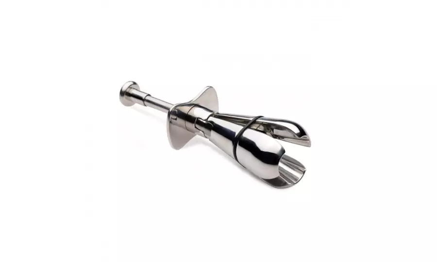 Stainless Steel Locking Anal Plug - Second Medium