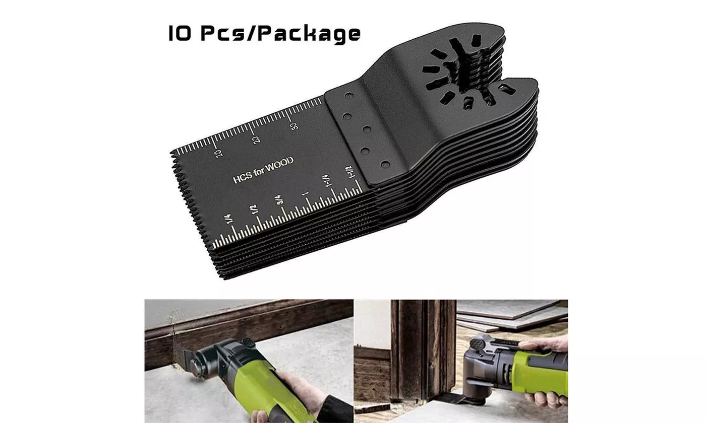 10Pcs 34mm Oscillating Multi Tool Saw Blade High Carbon Steel Saw Blade