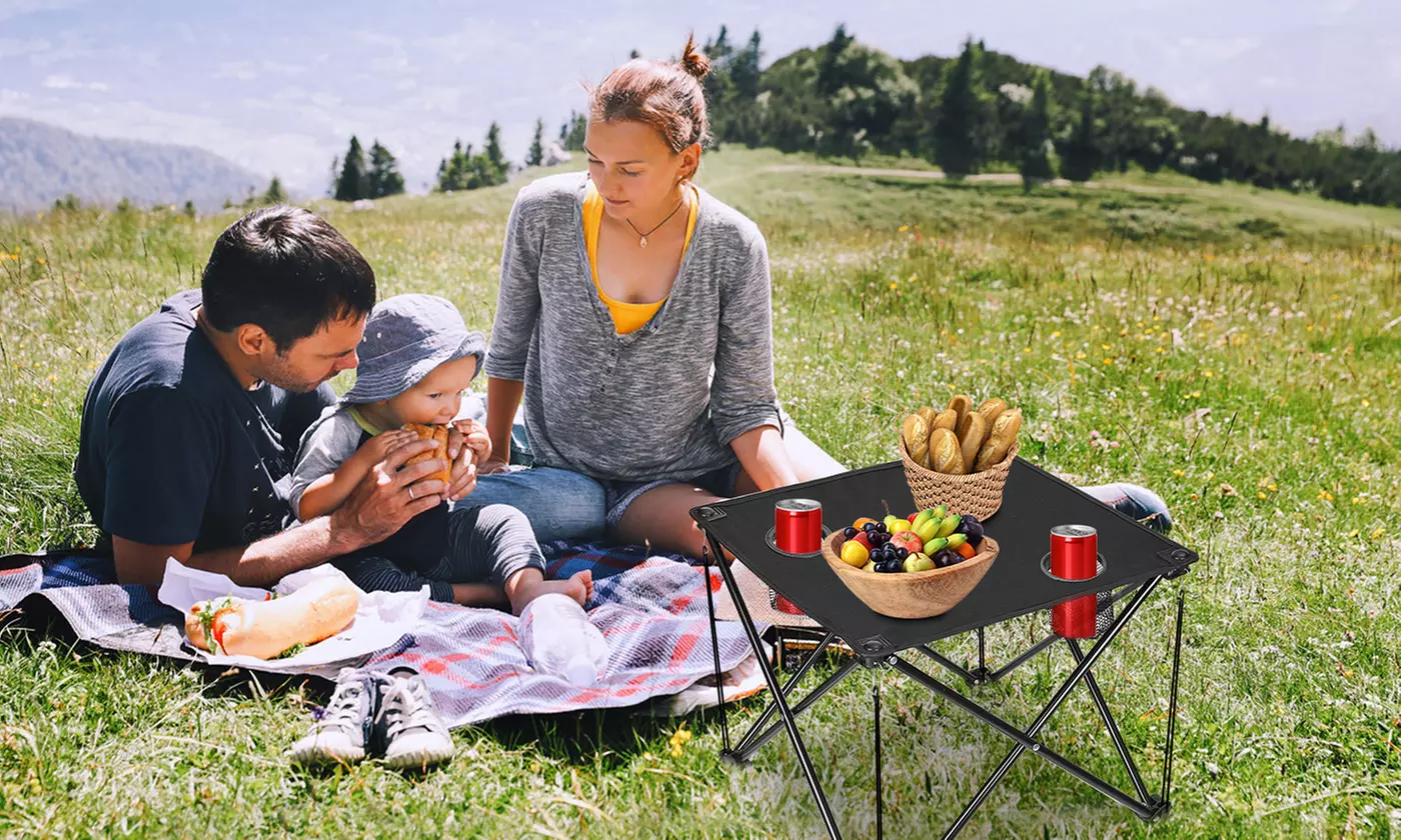 NewHome Foldable Camping Table Portable Beach Table 
