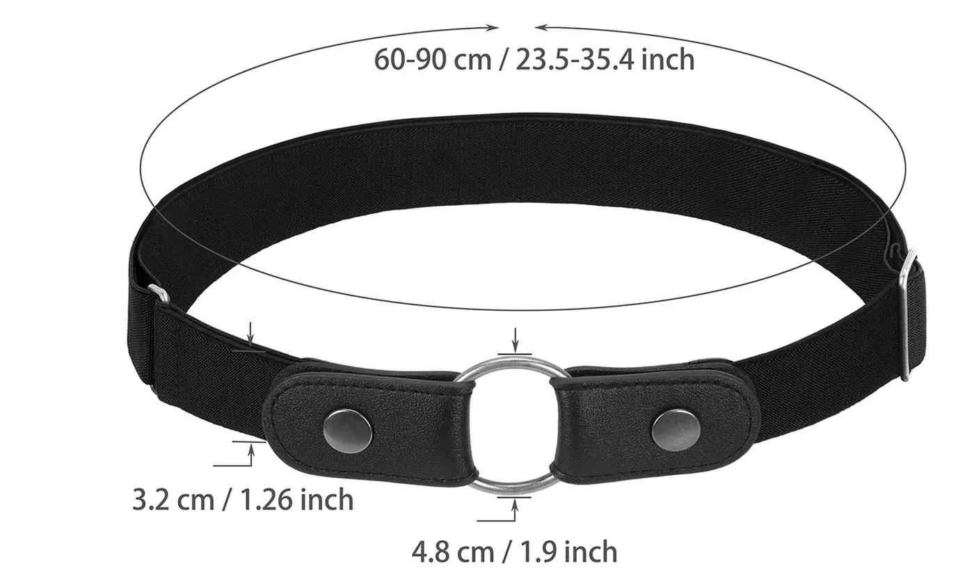Buckle-free Elastic Invisible Waist Belt for Jeans No Bulge Hassle Men Women