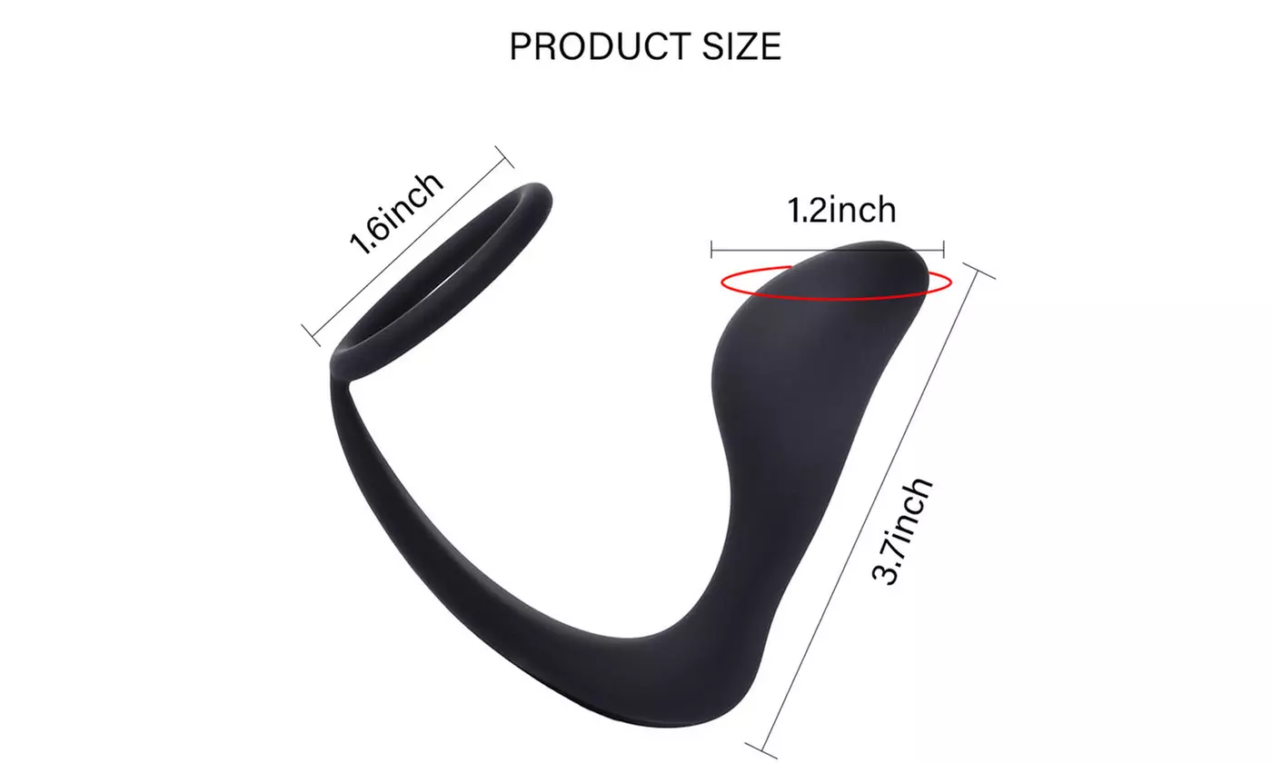 Prostate Massager Anal Plug Penis Ring Adult Sex Toys Waterproof