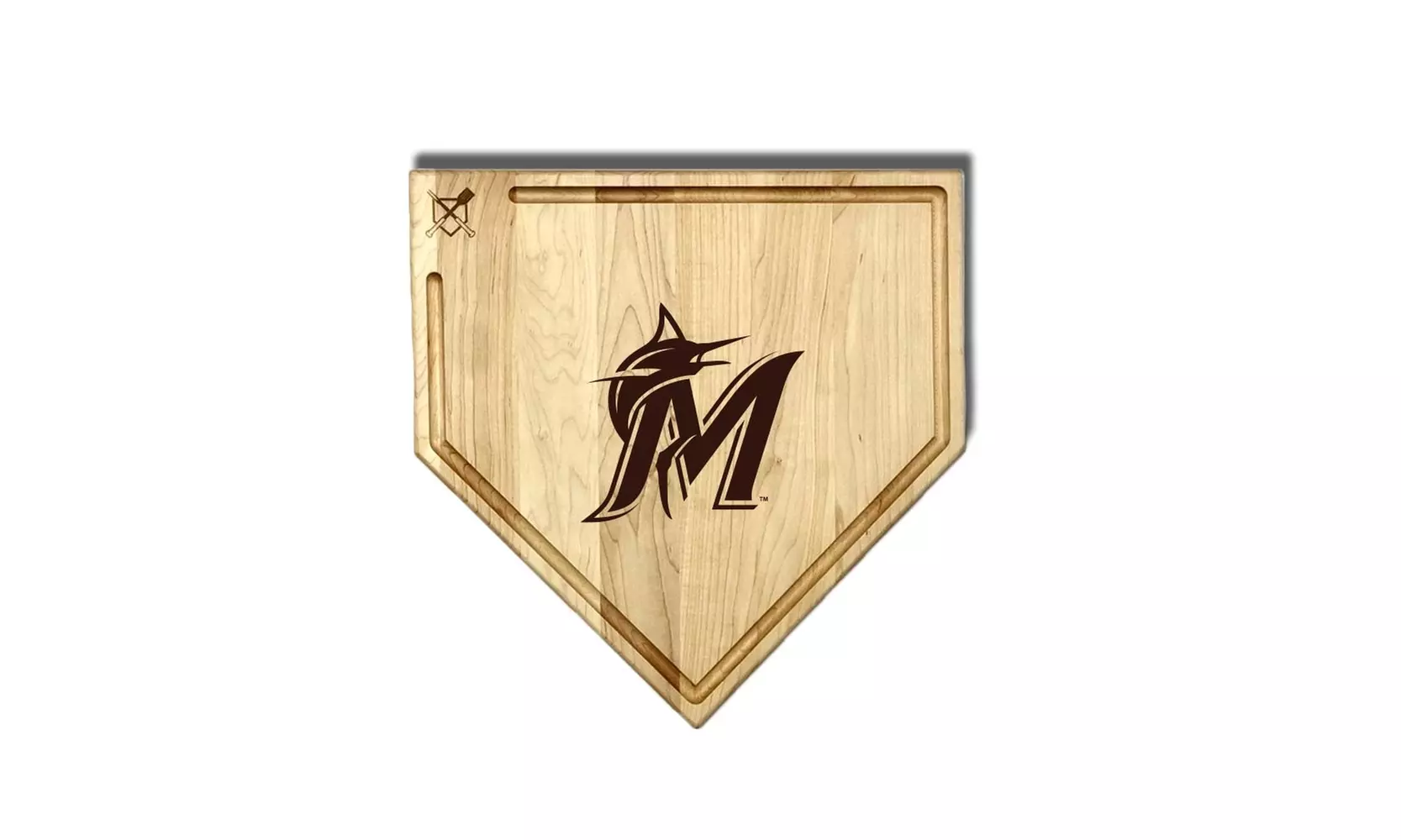 MLB 12-Inch or 17-inch Wooden Home Plate Cutting Board
