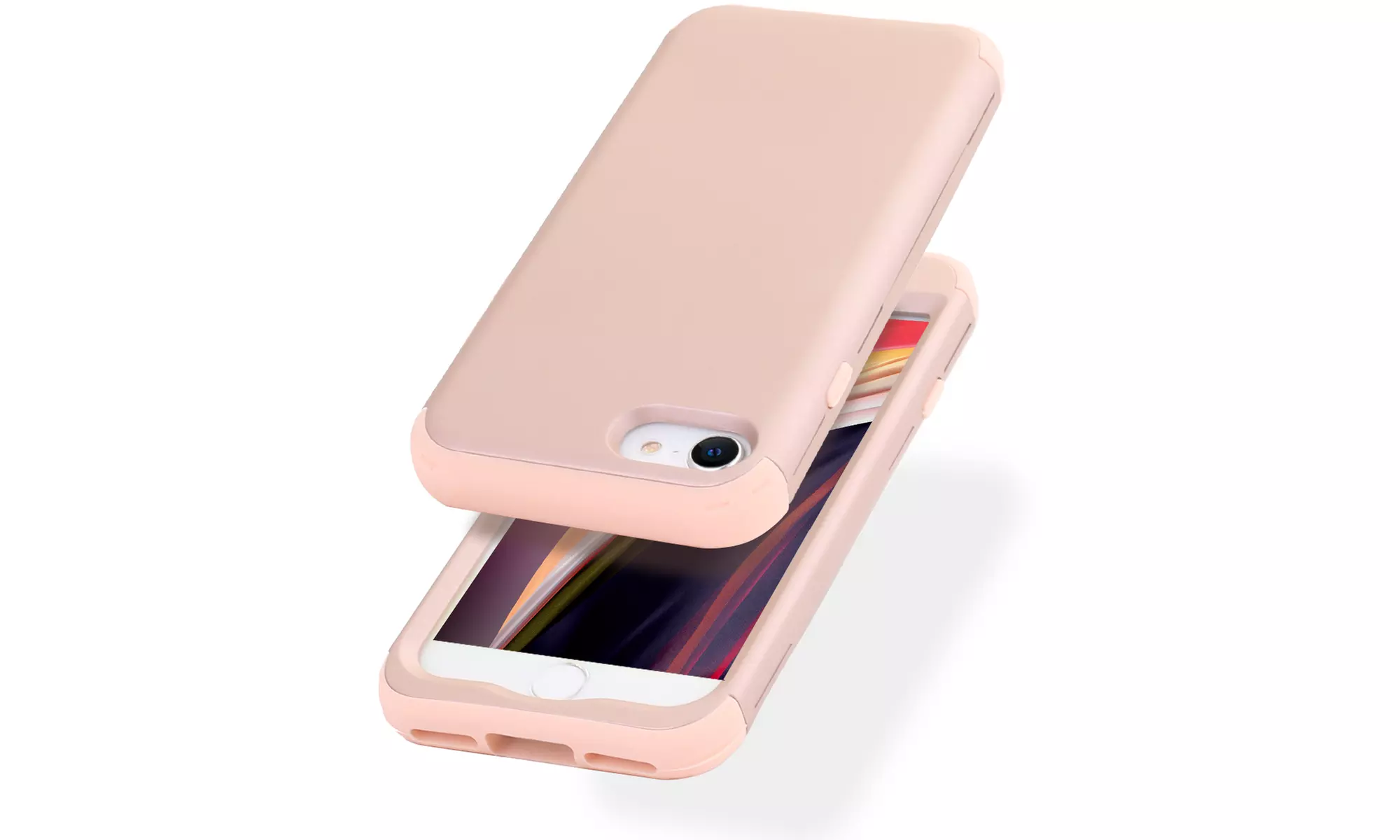 3 In 1 Dust-proof Shockproof Shatter-resistant Case For iPhone SE(2020)/ 7/ 8