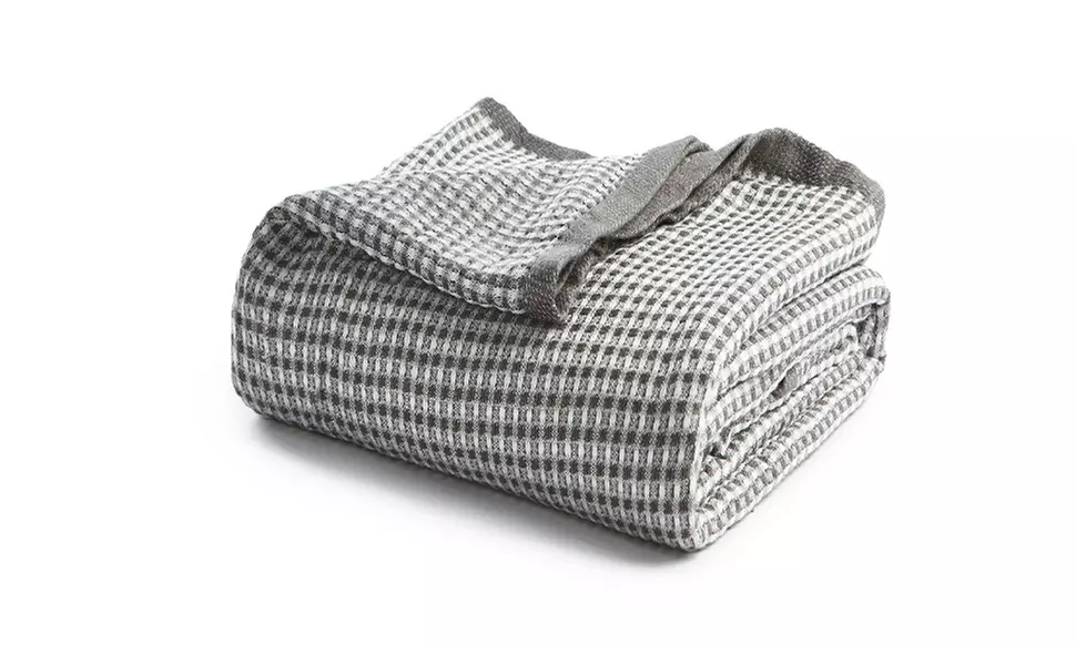 Peace Nest Ultra Soft Waffle Blanket - Primary Image