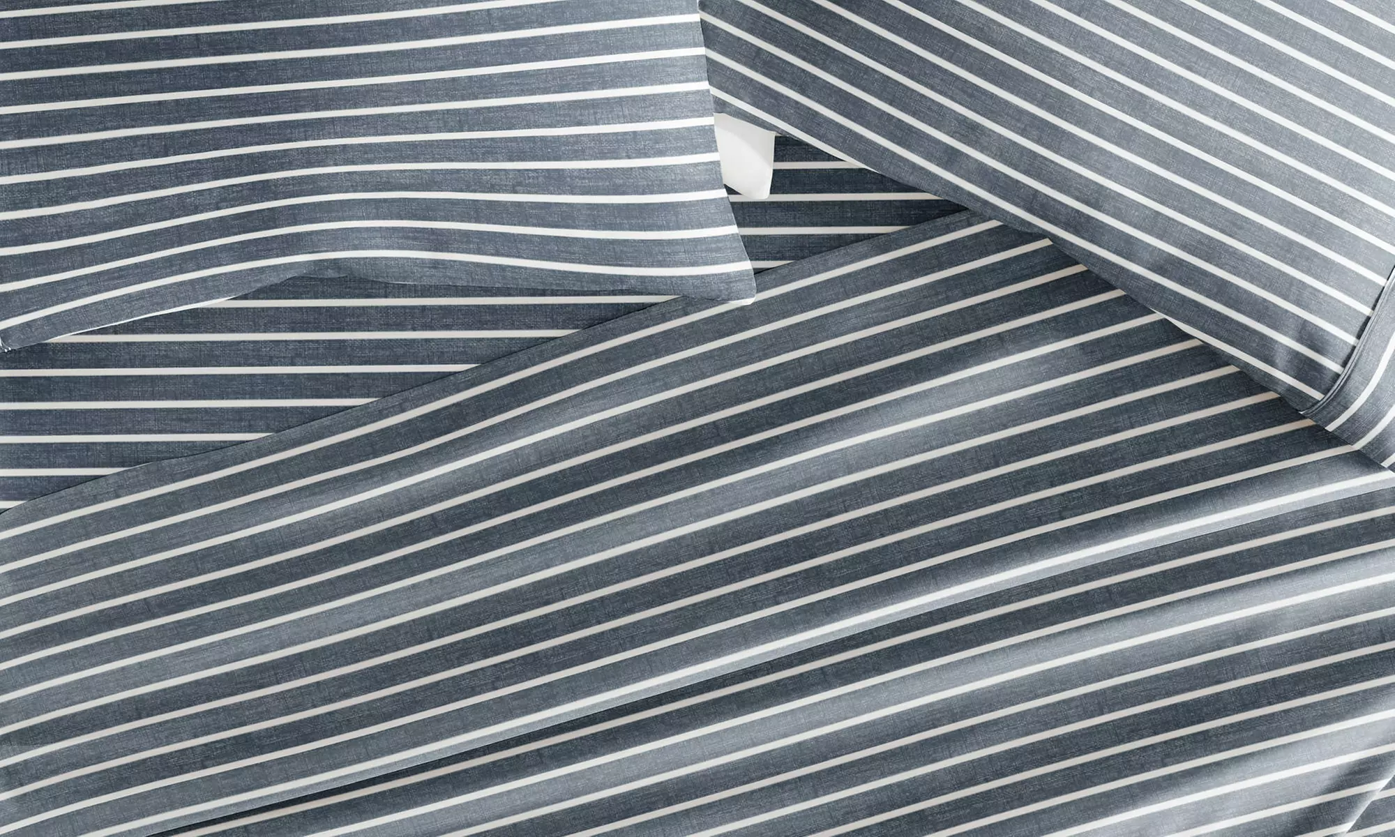 Simply Soft 4 Piece Sheet Set Patterned Microfiber Bedding, Soft Stitch Stripe