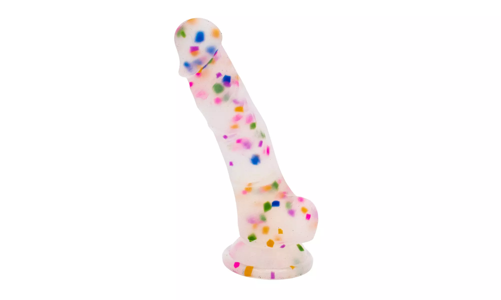 Cock-A-Palooza Confetti Silicone Suction Dildo 