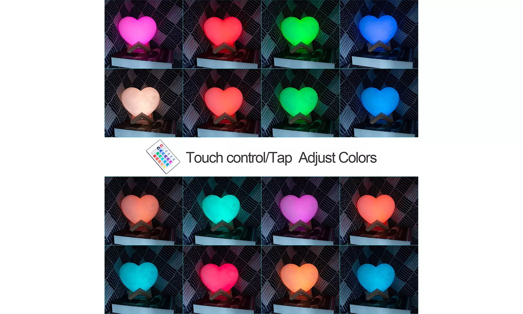 Moon, Galaxy, or Earth Color-Changing 3D Lamp w/ Touch Sensor & Remote Control