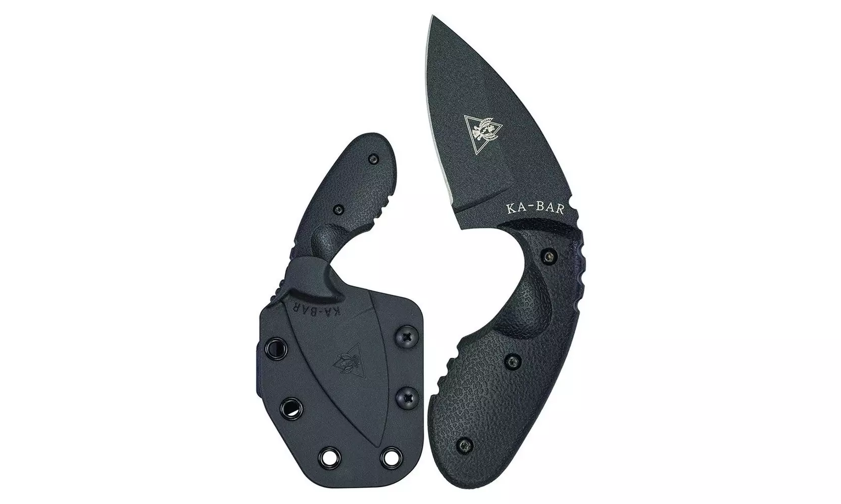 Ka-Bar TDI Investigator Ambidextrous Knife, AUS 8A Steel Hard Sheath NEW #1493 - Second Medium