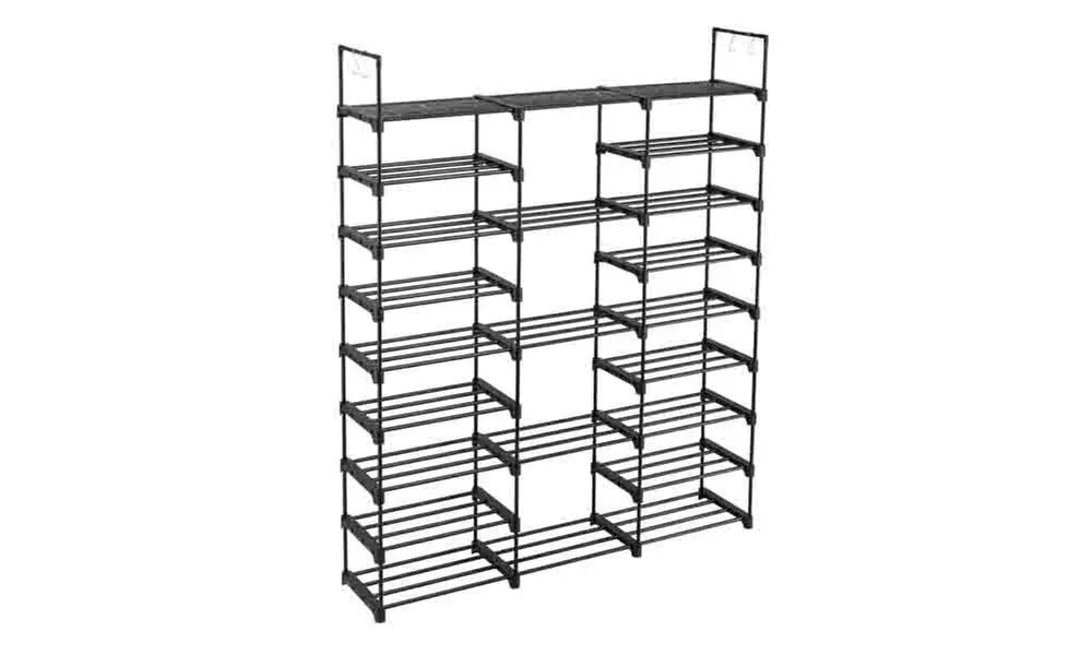 9 Tiers Shoe Rack Storage Organizer Shoe Shelf Organizer for Entryway Holds - Primary Image