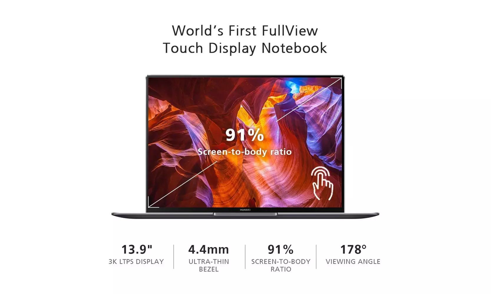 Huawei Matebook X Pro 53010caj 16GB 13.9" 512GB SSD (Refurbished B Grade) - Primary Image