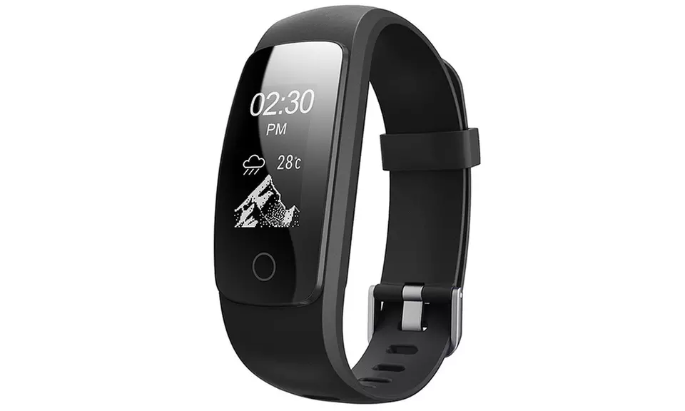 ID107Plus HR Weather Display GPS Fitness Tracker with 0.96" OLED Touch - Primary Image