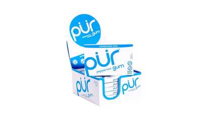 Pur Gum Aspartame Free Gum Peppermint - Pack Of 12