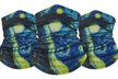 Famous Painting Neck Gaiter Bandana Multifunctional Scarves (3-Pack) - Second Medium