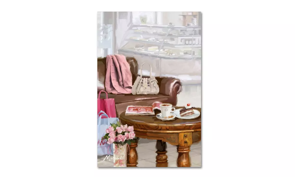 The Macneil Studio 'Coffee Shop 2' Canvas Art - Primary Image